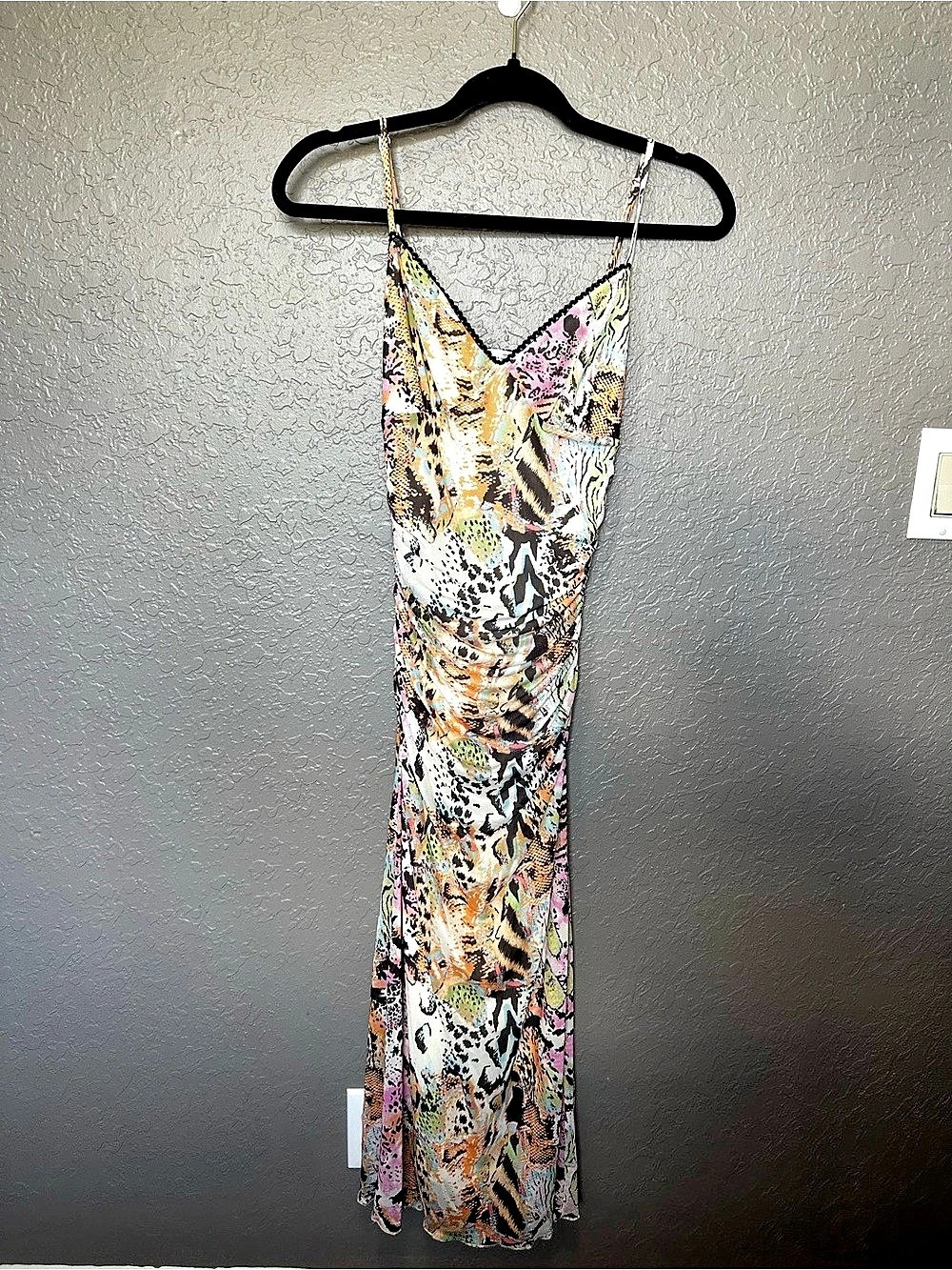 Emory Park Multicolor Animal Print Maxi Dress Like New